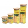 Bocal verre couvercle bois 0,5 L