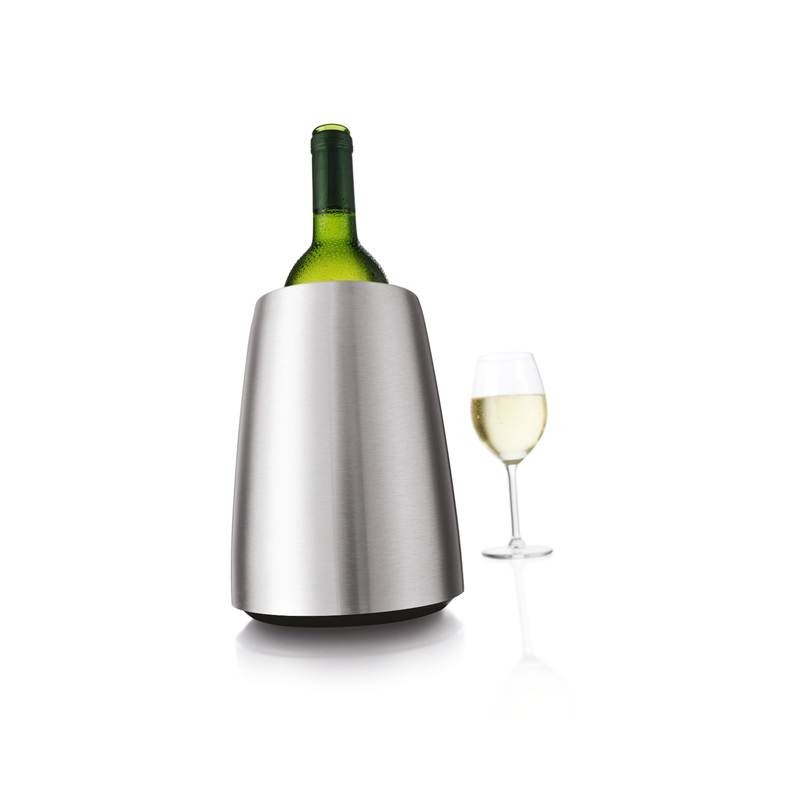 Seau à vin en acier brossé