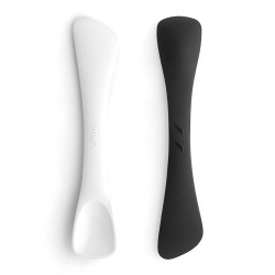 Cuillère et spatule blanche