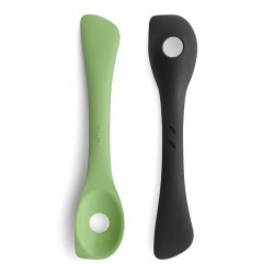 Cuillère à trou et spatule